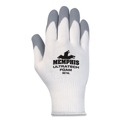 Work Gloves | MCR Safety 9674XL Ultra Tech Foam Seamless Nylon Knit Gloves - X-Large, White/Gray (1 Dozen) image number 1