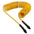 Presidents' Day Sale! Save $35 off $199! | Dewalt DXCM012-0242 1/4 in. MNPT 25 ft. Polyurethane Recoil Hose With Bend Restrictors image number 0