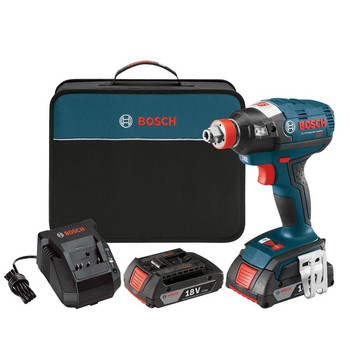 Factory Reconditioned Bosch 18V Brushless Lithium-Ion Socket Ready Cordless Impact Driver Kit (2 Ah) - IDH182-02-RT