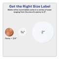 July Member-Exclusive Offer Save 10% off on One Item | Avery 04221 0.75 in. Diameter Printable Self-Adhesive Permanent ID Labels with Sure Feed - White (800/Pack) image number 7
