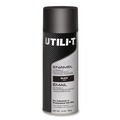 Paint | Rust-Oleum 387390 UTILI-T 10 oz. Aerosol Can Spray Paint - Gloss Black (6/Carton) image number 0