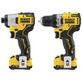 Dewalt DCK221F2 XTREME 12V MAX Cordless Lithium-Ion Brushless 3/8 in. Drill Driver and 1/4 in. Impact Driver Kit (2 Ah) image number 1