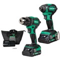 Combo Kits | Metabo HPT KC18DEXQBM 18V MultiVolt Brushless Lithium-Ion Cordless Drill Driver and Impact Driver Combo Kit with 2 Batteries (2 Ah) image number 0