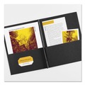 July Member-Exclusive Offer Save 10% off on One Item | Avery 47978 0.5 in. Capacity 11 in. x 8.5 in. Prong Fastener Two-Pocket Folder - Black (25/Box) image number 1