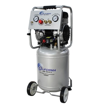AIR COMPRESSORS | California Air Tools 2 HP 10 Gallon Ultra Quiet and Oil-Free Aluminum Tank Dolly Air Compressor - CAT-10020AC