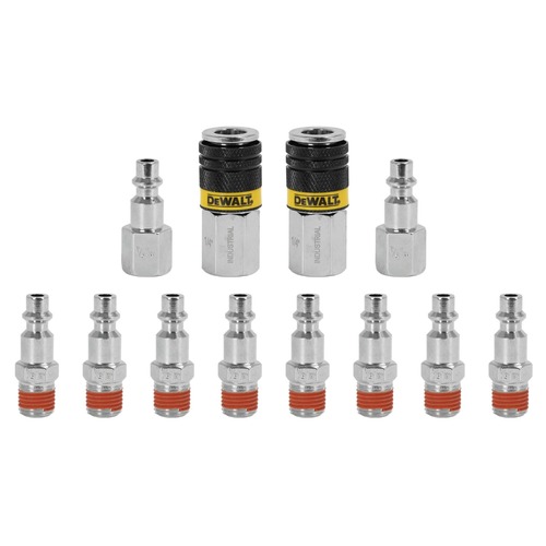 Air Tool Adaptors | Dewalt DXCM036-0226 (12-Piece) Industrial Couplers and Plugs image number 0