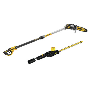 OUTDOOR POWER COMBO KITS | Dewalt DCPS620B-DCPH820BH 20V MAX XR Brushless Lithium-Ion Cordless Pole Saw and Pole Hedge Trimmer Head with 20V MAX Compatibility Bundle (Tool Only)