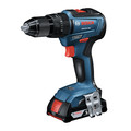 Combo Kits | Bosch GXL18V-240B22 18V Brushless Li-Ion 1/2 in. Cordless Hammer Drill Driver and 1/4 in. and 1/2 in. 2-in-1 Bit/Socket Impact Driver Combo Kit (2 Ah) image number 1