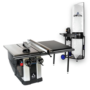 GWP 521143 | Delta 3 HP 36 in. Rip Capacity  Unisaw Table Saw with 1 HP Dust Collector - 36-L336D