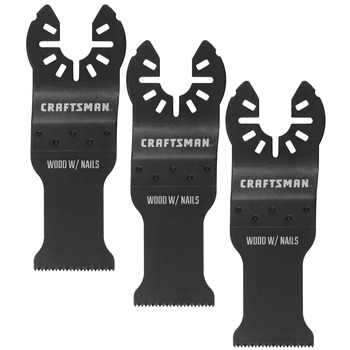 Craftsman (3/Pack) 1-1/8 in. Bi-Metal Wood and Metal Oscillating Blades - CMAO102-3