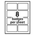 July Member-Exclusive Offer Save 10% off on One Item | Avery 05095 3.38 in. x 2.33 in. Flexible Adhesive Name Badge Labels - White/Red Border (50/Box) image number 1