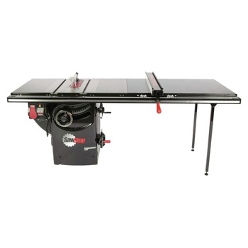 SawStop 110V Single Phase 1.75 HP 14 Amp 10 in. Professional Cabinet Saw with 52 in. Professional Series T-Glide Fence System - PCS175-TGP252