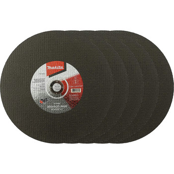 Makita 5-Piece 14 in. x 5/32 in. x 1 in. Abrasive Cut‑Off Wheel - E-12809-5