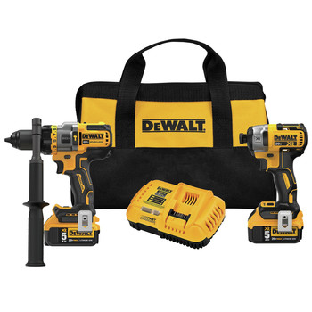 REMODELING TOOLS | Dewalt 2-Tool Combo Kit - 18V XRP Cordless Hammer Drill & Impact Driver Kit with (2) 5Ah Batteries - DCK2100P2