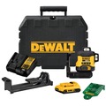 Laser Levels | Dewalt DCLE34031D1 20V Lithium-Ion Cordless 3x360 Line Laser Kit (2 Ah) image number 0