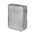 Percentage Off | Pactiv Corp. YTD19903ECON 9.13 in. x 9 in. x 3.25 in. 3 Compartment Dual Tab Lock Economy Vented Foam Hinged Lid Containers - White (150/Carton) image number 2