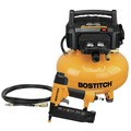 Nail Gun Compressor Combo Kits | Bostitch BXCM1KIT 6 Gallon 150 PSI Electric Pancake Air Compressor with Brad Nailer Kit image number 0