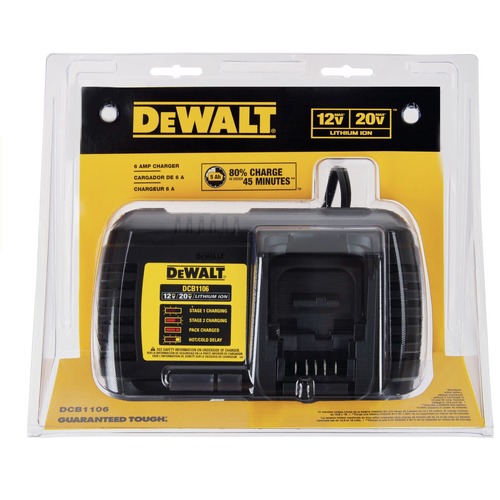 Factory Reconditioned Dewalt 12V 20V MAX FLEXVOLT 6 Amp Fast Charger DCB1106R