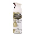 Paint | Rust-Oleum 245210 Universal Premium Spray Paint, Satin White, 12 oz Aerosol Can, 6/Carton image number 1