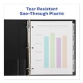 July Member-Exclusive Offer Save 10% off on One Item | Avery 11449 11 in. x 8.5 in. 5-Tab Clear Label Plastic Dividers with Printable Label Strip - Frosted Clear Tabs (1-Set) image number 5