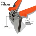 Cable and Wire Cutters | Klein Tools 86524 3 in. Offset Hand Seamer image number 9