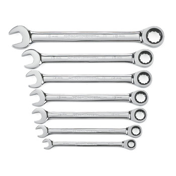 RATCHETING WRENCHES | GearWrench 7-Piece Standard Metric Combination Ratcheting Wrench Set - 9417