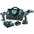 Clearance Center | Makita XT291T 18V LXT Brushless Lithium-Ion 1/2 in. Cordless Hammer Drill Driver and Impact Driver Combo Kit with 2 Batteries (5 Ah) image number 0