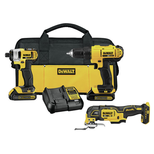 Combo Kits | Factory Reconditioned Dewalt DCK344C2R 20V MAX Lithium-Ion 3-Tool Cordless Combo Kit image number 0