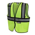 Safety Vests | Dewalt DSV221-2X Class 2 Contrasting Trim Economy Mesh Vest - Green - 2X image number 0