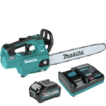CLEARANCE | Makita 40V MAX XGT Brushless Lithium-Ion Cordless 16 in. Top Handle Chain Saw Kit (4 Ah) - GCU03M1