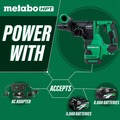 Metabo HPT Clearance | Metabo HPT DH3628DAQ4M 36V MultiVolt Brushless SDS-Plus Lithium-Ion 1-1/8 in. Cordless Rotary Hammer with UVP (Tool Only) image number 9