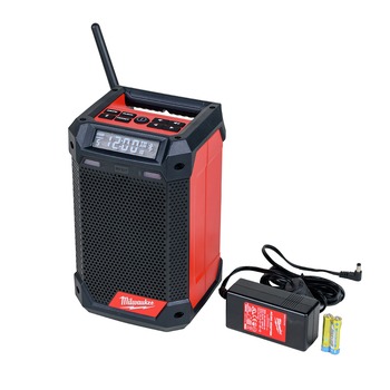 Milwaukee 2951-20 M12 Lithium-Ion Cordless Jobsite Radio/Bluetooth Speaker with Built-In Charger (Tool Only)