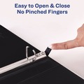 July Member-Exclusive Offer Save 10% off on One Item | Avery 05301 3 Slant Rings 1 in. Capacity 11 in. x 8.5 in. Heavy-Duty Non Stick View Binder with DuraHinge - Light Blue image number 4
