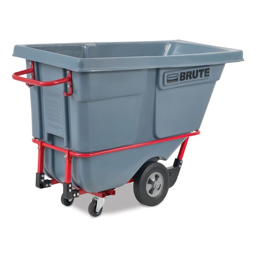 Customer Appreciation Sale! Save up to $60 on Select Tools | Rubbermaid Commercial 2192466 0.5 cu yd BRUTE DURATILT Frame Tilt Truck Standard Duty 850 lb Capacity Gray image number 0