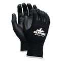 Work Gloves | MCR Safety 9669S Economy PU Coated Work Gloves - Small/Black (1-Dozen) image number 0