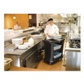 Customer Appreciation Sale! Save up to $60 on Select Tools | Rubbermaid Commercial FG9T6800BLA Executive 3-Shelf Service Cart - Black image number 4