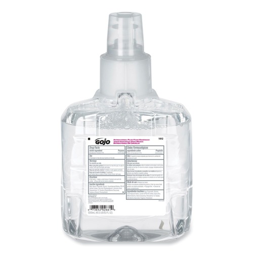  | GOJO Industries 1912-02 1200 ml Antibacterial Foam Handwash Refill for LTX-12 Dispenser - Plum Scent image number 0