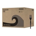 Percentage Off | Boardwalk BWKFORKHWBLA Heavyweight Polystyrene Plastic Fork Cutlery - Black (1000/Carton) image number 0