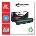 Primed for Savings Sale! | Factory Reconditioned Innovera IVR508AC Remanufactured 5000 Page Yield Replacement Toner Cartridge for HP 508A - Cyan image number 1