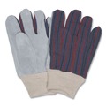 Disposable Gloves | MCR Safety 1040 1040 Leather Palm Glove - Larger Gray/White (1-Dozen) image number 1