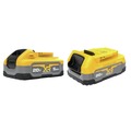 Save 10% off one item | Dewalt DCBP315-2 (2) 20V POWERSTACK 1.7 Ah and 5 Ah Lithium-Ion Battery Pack image number 1