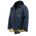 Heated Jackets | Dewalt DCHJ101D1-2X Men's Heated Soft Shell Jacket with Sherpa Lining Kitted - 2XL, Navy image number 0