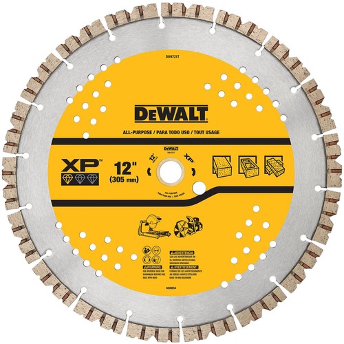 Circular Saw Blades | Dewalt DW4721T 12 in. XP All-Purpose Segmented Diamond Blade image number 0