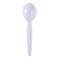  | Boardwalk BWKSOUPHWPSWH Heavyweight Polystyrene Soup Spoons - White (1000/Carton) image number 0