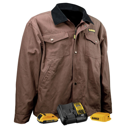 Heated Jackets | Dewalt DCHJ083TD1-3X 20V MAX Li-Ion Barn Coat Kit - 3XL image number 0