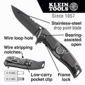 Knives | Klein Tools 44228 Electrician's Bearing-Assisted Open Pocket Knife image number 8