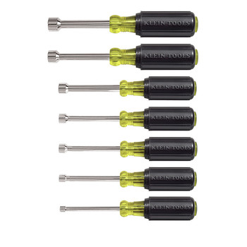 SCREWDRIVERS | Klein Tools 7-Piece Nut Driver Set with 3 in. Full Hollow Shaft - 631