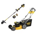Push Mowers | Dewalt DCMWSP255U2DCST970X1S-BNDL 2X 20V MAX XR Brushless Self-Propelled 21-1/2 in. Cordless Mower Kit (10 Ah) and 60V MAX FLEXVOLT Brushless Cordless String Trimmer Kit (3 Ah) Bundle image number 0