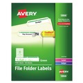 July Member-Exclusive Offer Save 10% off on One Item | Avery 05866 0.66 in. x 3.44 in. Permanent TrueBlock File Folder Labels with Sure Feed Technology - White (30/Sheet, 50 Sheets/Box) image number 0