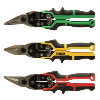 SNIPS | Dewalt 3-Piece Ergo Aviation Snips - DWHT14676